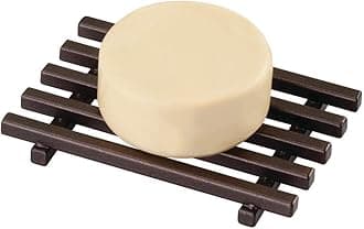 iDesign Kyoto Soap Dish/Holder, Lattice Design, Made of Metal, Bronze