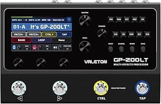 Guitar Bass Amp Modeling IR Cabinets Simulation Multi-Effects with FX Loop MIDI I/O Stereo OTG USB Audio Interface GP-200LT