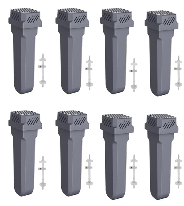 ELASUN Filter Replacement Kit for SC2 Same Quality as Original Cartridge Carbon Filters Check Valve Kit Replacement CPAP Cleaning Device (8Pack)