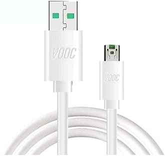 Sounce Flash/Super VOOC Micro USB 7 Pin Data Sync Fast Charging Cable Compatible for Oppo Reno/Oppo F9 PRo/ F11 pro Upto 4Amp for All Oppo Smartphones