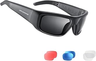 OhO sunshine Audio Sunglasses,Voice Control and Open Ear Style Listen Music and Calls with Volumn UP and Down, Bluetooth 5.0 Smart Glasses and IP44 Waterproof Feature for Outdoor Sports