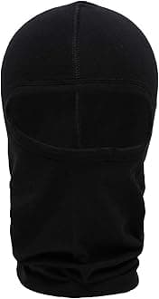 TVS Full Face Mask for Bikers, Balaclava for Men, Helmet Mask with SPF 50+ UV & Dust Protection, Breathable Helmet Liner, Bike Riding Accessories Unisex for Bike Riding- (Black-S/M)