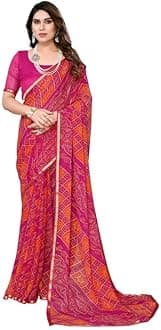 SIRILWomen's Chiffon Saree With blouse