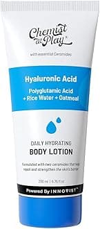 – Chemist at Play Hydrating Body Lotion with Rice Water & Hyaluronic Acid for Deep Moisturization | All Skin Type | Hydrate Dry and Flaky Skin | Vegan & Cruelty-Free | 200 ml