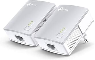 TP-Link TL-PA4010 KIT AV600 Powerline network adapter (500Mbps, 1 port, energy saving, plug and play, compatible with other brand adapters, set of 2) white