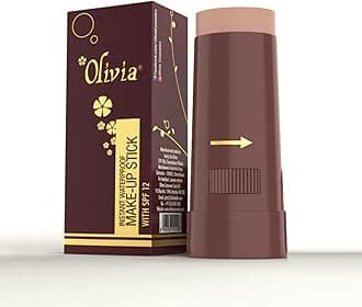 Instant Waterproof Makeup Stick with SPF 12-06 Peach Rose | 3-in-1 Foundation, Concealer & Moisturizer | Sweatproof, Long-Lasting Base Makeup | Evens Skin Tone & Hides Blemishes