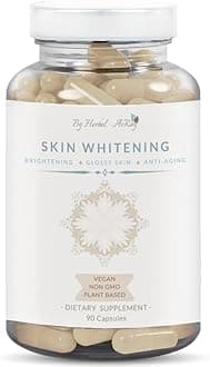 Glutathione Whitening Pills 6200mg – Natural Skin Lightening Pills with Collagen, Acne Scars & Dark Spot Remover, Skin Bleaching Supplement with Anti-Aging & Antioxidant Effect, 90 Vegan Capsules