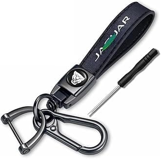 Car premium leather Keychain keyring Compatible with XE XEL XF XJ XFL F-Type F-PACE key Accessories, Small