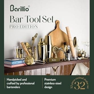 Complete bar tools set Gold