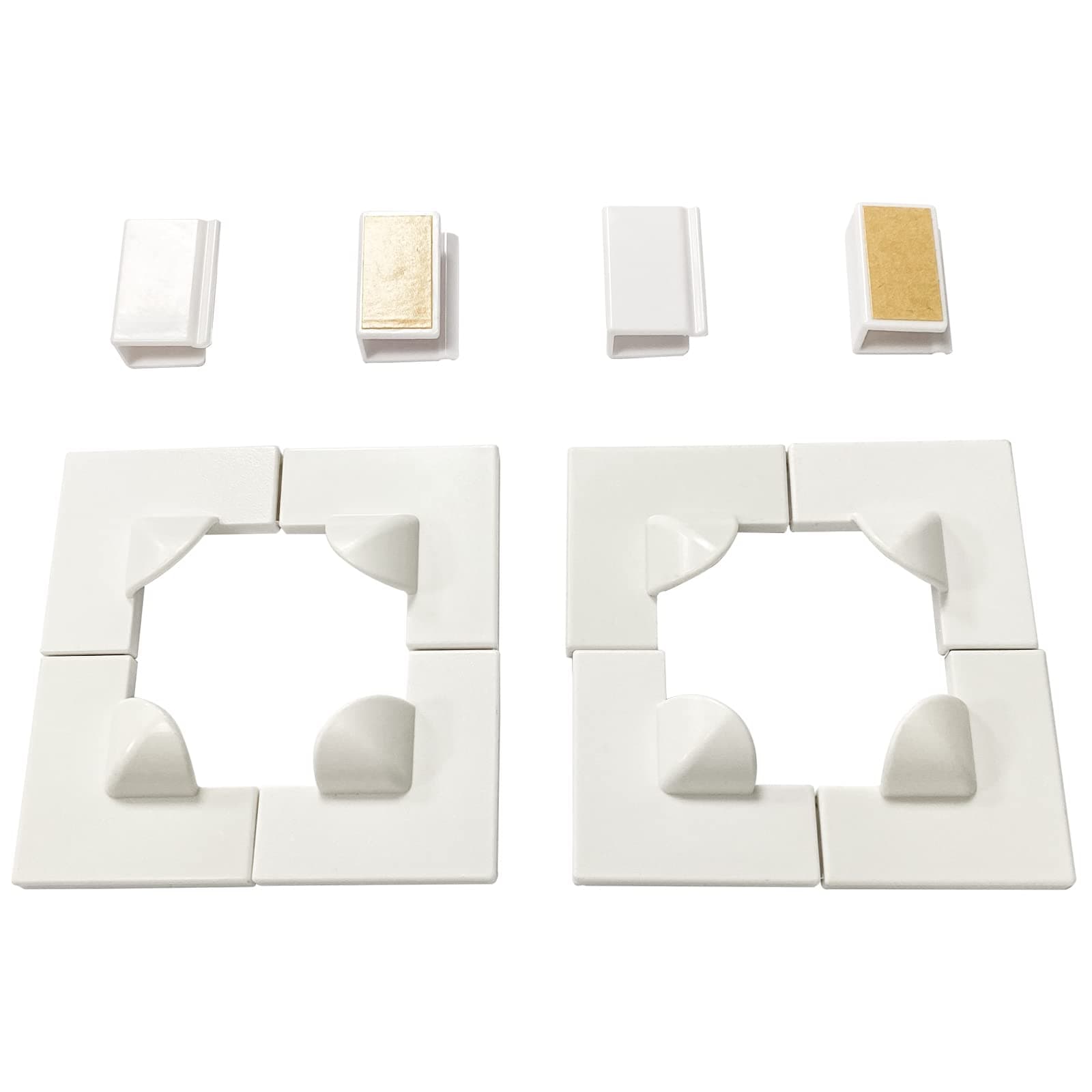 Magnetic Window Screen Accessories，8 Window Screen Corners, 4 Window Clip(Two Sets)