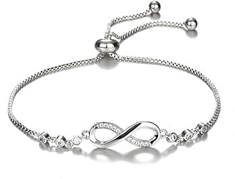 Shining Diva Fashion Latest Stylish Crystal Charm Bracelet for Women and Girls