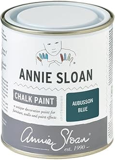 Chalk Paint® (Aubusson Blue, 500 ml/16.9 Fl Oz) a unique decorative paint for furniture, cabinets and home décor with no sanding or priming