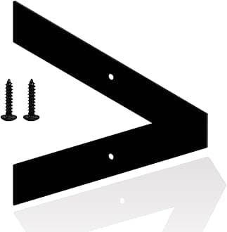 7 Inch Metal House Numbers Letters, Black House Address Letters, Outdoor Mailbox Numbers, Modern Metal Address Number Letter for Homes, Apartments, Farms, Outside (Left)