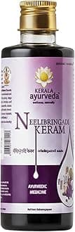 Kerala Ayurveda Neelibhringadi Keram | Hair Oil for Hair Growth | With Indigo, Bhringaraj & Amla | Triple Care Formula | 200ml