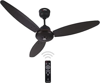 ACTIVA Gracia 1200MM (28 Watts) BLDC Motor Ceiling Fan With LED Light | Remote | 3 Blade Energy Saving BEE 5 Star Rated Fan | Noiseless Operation | 3 Year Warranty (Coffee Brown)