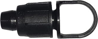 One Stop Outdoor USA Made - 5 PACK Premium 1/2 Inch ID .510 - .580" Drip Tape Irrigation Tubing 16mm Plug with Loop Perma-Loc Connector Locking Fitting - Fits Brands Rainbird, Netafim, DIG, Etc. 17mm