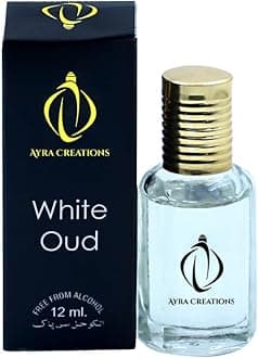 White Oud (mild) Attar Perfume - 12ml (with 1 Surprise Gift) | Original & 24 Hours Long Lasting Fragrance/Most Wanted Arabian Aroma - (unisex)