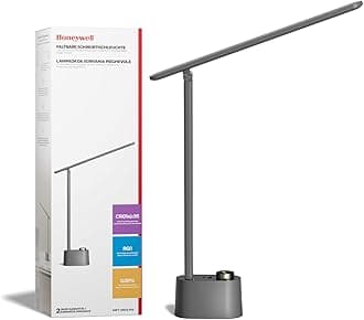 Product Image Upgraded LED Desk Lamp - H01 Pro Sunturalux™ Foldable Desk Light with USB A+C Charging Port, 3 Color Modes Dimmable Table Lamp for Home Office Reading(Grey)