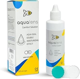 Aqualens Comfort Contact Lens Solution 120ML - Pack of 1 (Lens Cases Free)