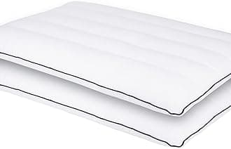 MINUPWELL 2 Packs Ultra Thin Pillows, Flat Pillows for Sleeping Thin with 7D 2.5 in Height Support, Slim Bed Pillows for Stomach Sleeper, Low Profile Pillow Standard Size - 18x26 in