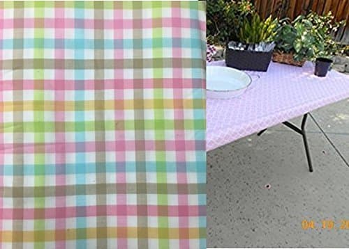 Custom Fitted Stay Put, Pastel Easter Tablecloth. Perfect for Easter Dinner. Easter Bunny Easter Egg Table Cover