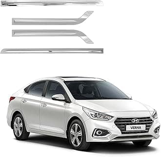 Car Door Body Side Beading/Molding/Cladding for Hyundai Verna 2017 Set of 4