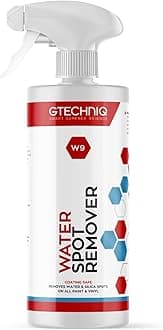 Gtechniq W9 Water Spot Remover for Cars, 17 fl oz | Advanced Solution Easily Removes Stubborn Water and Silica Spots from Bodywork, Suitable for Glass, All Paint Types and Vinyl