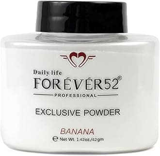 EXCLUSIVE BANANA Makeup Setting Loose White Powder Long-lasting Coverage Reduces Shine, Matte Finish Look- FBE002