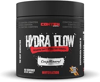 Hydra Flow Electrolyte Powder with CocoMineral® | Premium Daily Hydration Supplement | Replenish Electrolytes & Vitamins | 30 Servings | Post-Workout & Daily Use (Orange Soda)