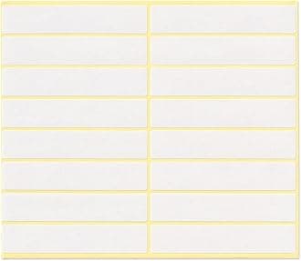Self-Adhesive Writable Blank Paper Label Stickers - 17x85mm