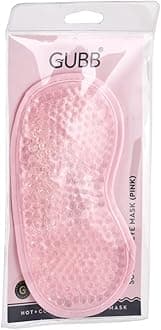 GUBB Soothing Eye Gel Mask | Ideal For Puffy Eyes And Dark Circles | Soothe and depuff Tired Eyes | Can Be Used As Sleeping Mask while Travelling | Pink