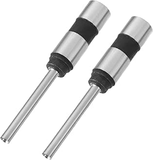 Utoolmart 4mmx70mm Straight Shank Punching Machine Hollow Paper Drill Bit Straight Shank Lock Type Paper Tag Punching 35mm Drilling Depth 2pcs
