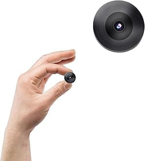 Only 0.9 inch! Hidden Camera with Audio/Video Mini Camera, Small Camera Spy Hidden Cameras for Home Indoor Use. Spy Cam with Night Vision and Motion Detection |Baby Monitor WiFi Wireless
