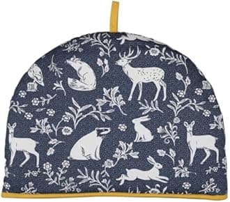 Ulster Weavers Forest Friends Navy & Springtime Yellow Tea Cosy