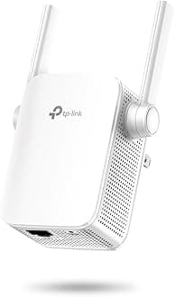 TP-Link TL-WA855RE N300 Universal Wireless Range Extender, Broadband/WiFi Extender, Wi-Fi Booster/Hotspot with 1 Ethernet Port and 2 External Antennas, Plug and Play, Built-in Access Point Mode