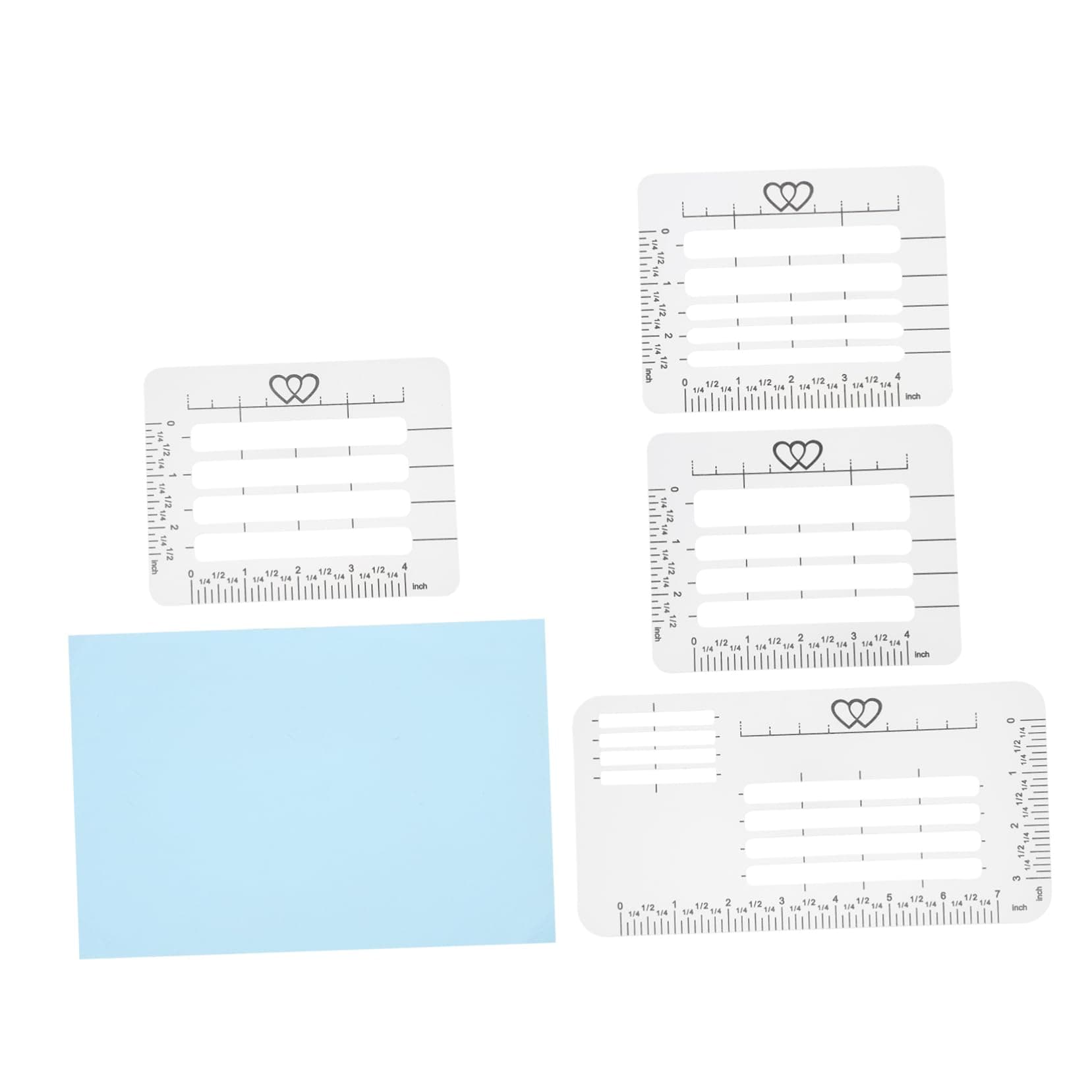 SEWACC4pcs Envelope Making Ruler Envelope Addressing Guide Lettermate Template Nativity Crafts Lettering Template Envelop Maker Stencils Alphabet Stencils Multifunction Thank You Pp