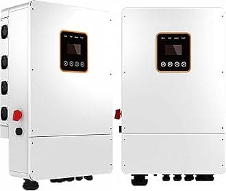 5000W Hybrid Solar Inverter 48V DC 120 Volt to 240 Volt AC Split- Phase Inverter Pure Sine Wave Inverter with MPPT Solar Charger Controller Support Parallel for LiFePO4/Li/Lead-acid Battery