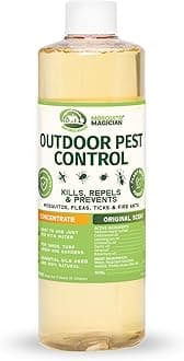 Mosquito Magician Liquid Concentrate, Kills Mosquitoes, Fleas & Fire Ants, Yard Spray Treatment, Safe for Pets, Use with Sprayers, Foggers & Misting Systems, Outdoor Mosquito Repellent - 16 Fl Oz
