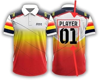 Dika Sports Custom jerseyCricket t-Shirt Breathable Cricket Jersey Printed | 2 Year to 5XL