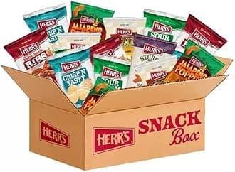 Herr's Variety Pack, Assorted Snacks, 0.625–1.5 Ounce (Pack of 24 Bags) – A Delicious Mix of Chips, Pretzels, and Cheese Snacks – Great for Family Snacking and Lunchboxes