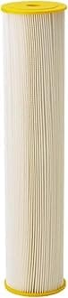 Pentair Pentek ECP50-20BB Big Blue Sediment Water Filter, 20-Inch, Whole House Heavy Duty Pleated Cellulose Polyester Replacement Cartridge, 20" x 4.5", Yellow End-Cap, 50 Micron