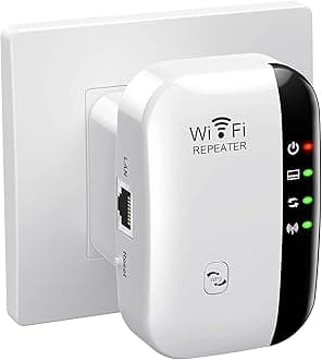 WiFi Extender Signal Booster, Covers Up to 3000sq.ft and 35 Devices, WiFi Range Extender, WiFi boosters for The House,with Ethernet Port, Easy Setup,Router Extender for Wireless Internet