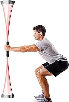 Fitness Stretch Bar Training Fitness Elastic Bar Pull-Up Bars Strength Bar Total Body Workout Weighted Upgraded Version Bar Workout Bar with Weights for Stretching Weight Exercise Bar Toning Training