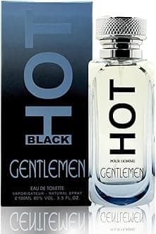 HOT BLACK GENTLEMEN Perfume for Men | 100ML Parfum Men with Lavender, Fresh Aldehydes, Bergamot, and Coriander Notes | Luxurious and Long-Lasting Men Perfume & Aftershave Men | Gifts for Men