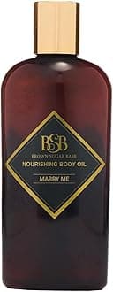 Brown Sugar Babe Marry Me Body Oil, Black Currant and Freesia Essential Oils, Nourishing Scented Oil for Women, Skin Care, Paraben Free, Body Oil Perfume, Made in USA