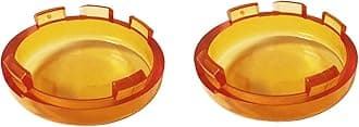 Turn Signal Lights Lens Cover Compatible with Harley Dyna Fatboy Softail Road Glide, Amber 2pcs