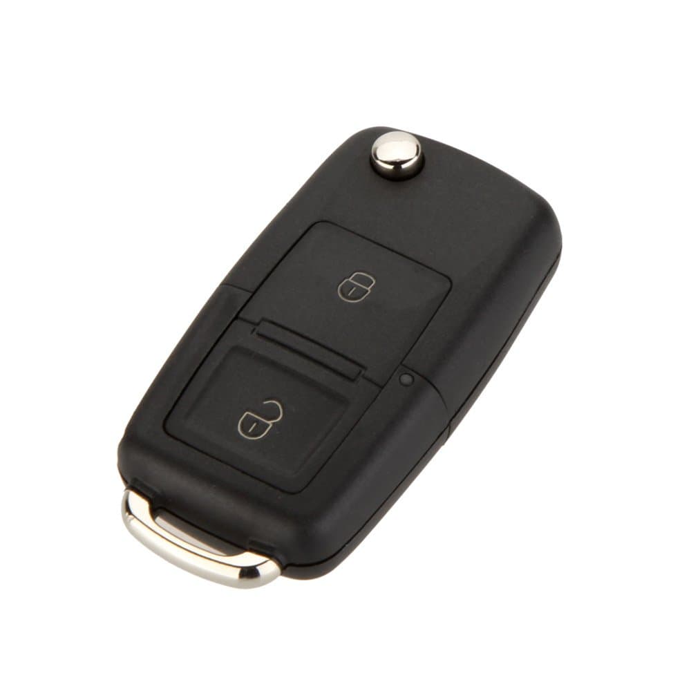 Fast Track 2 Buttons Remote Flip Folding Car Key Shell Replacement for VW Volkswagen Golf MK4 Bora Uncut Blade Keyless Car Key Case Cover