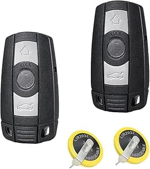 3 Buttons Keyless Car Smart Key Case For BMW Para with Rechargeable Battery