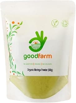 goodFarm Organic Moringa Powder 500g - Certified Organic, Premium Quality | Vegan | Ayurveda | Immunity Boost | Natural Vitamins