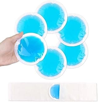 NEWGO Ice Packs for Injuries Reusable, Hot Cold Therapy Small Gel Ice Pack for Eyes After Surgery, Wisdom Teeth, Migraine, Headaches, Bruises, Bumps, Swelling (6PCS)
